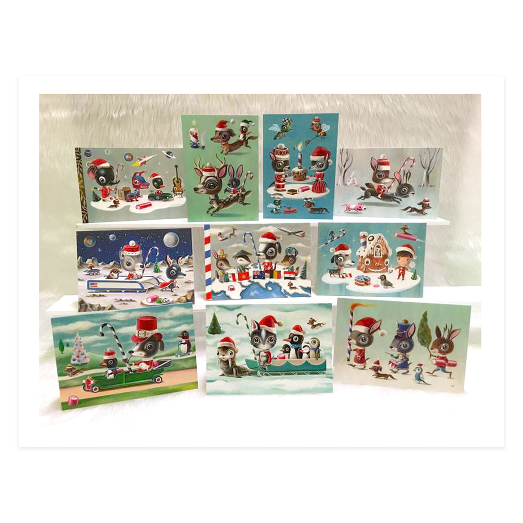 Martin Harris - Memories of Christmas Gone By (pack of 7 assorted cards)