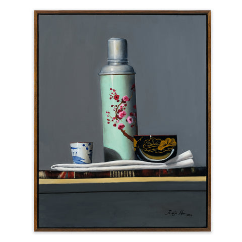 Still Life with Chinese Vintage Tea Flask