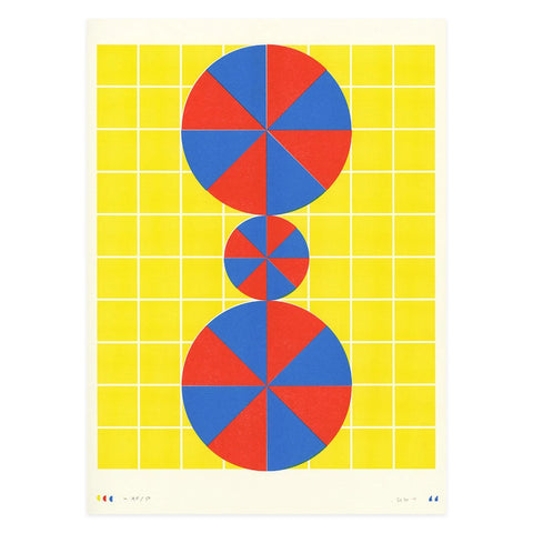 SC 11 (yellow background blue red segments)